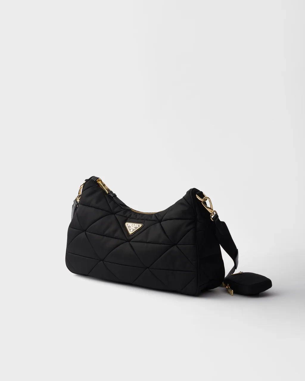 Quilted Zipped Shoulder Bag