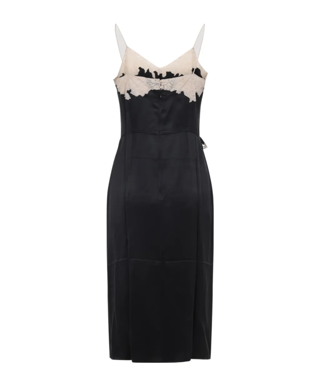 Lace Detailed Sleeveless Midi Dress