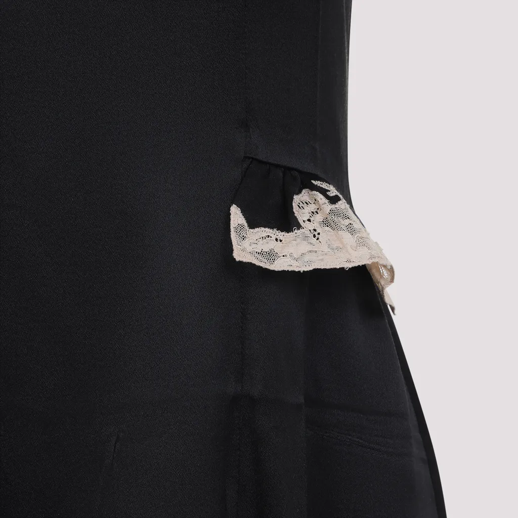 Lace Detailed Sleeveless Midi Dress