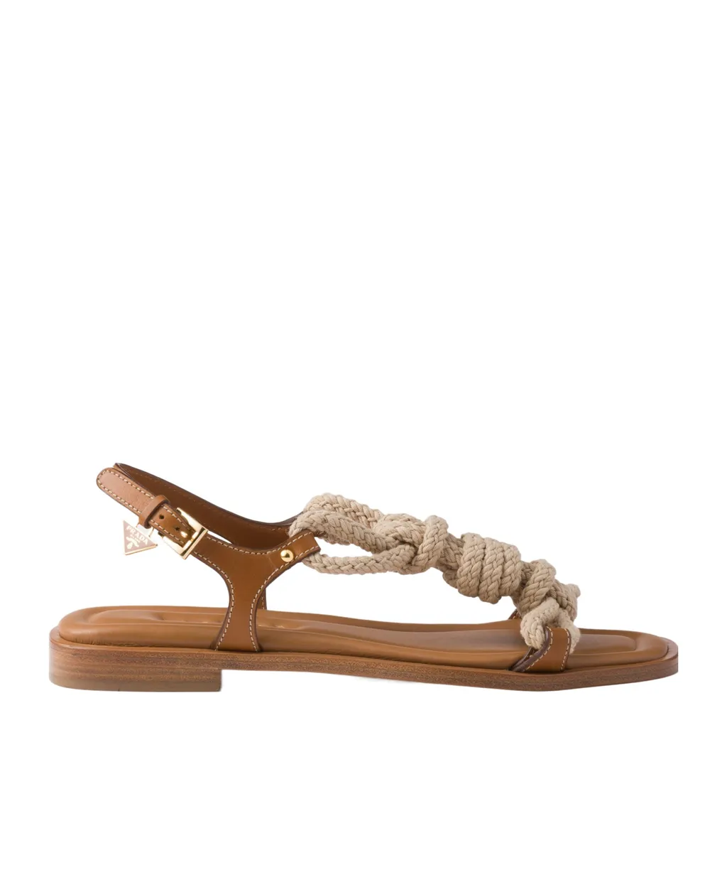 Knotted Detailed Open Toe Sandals