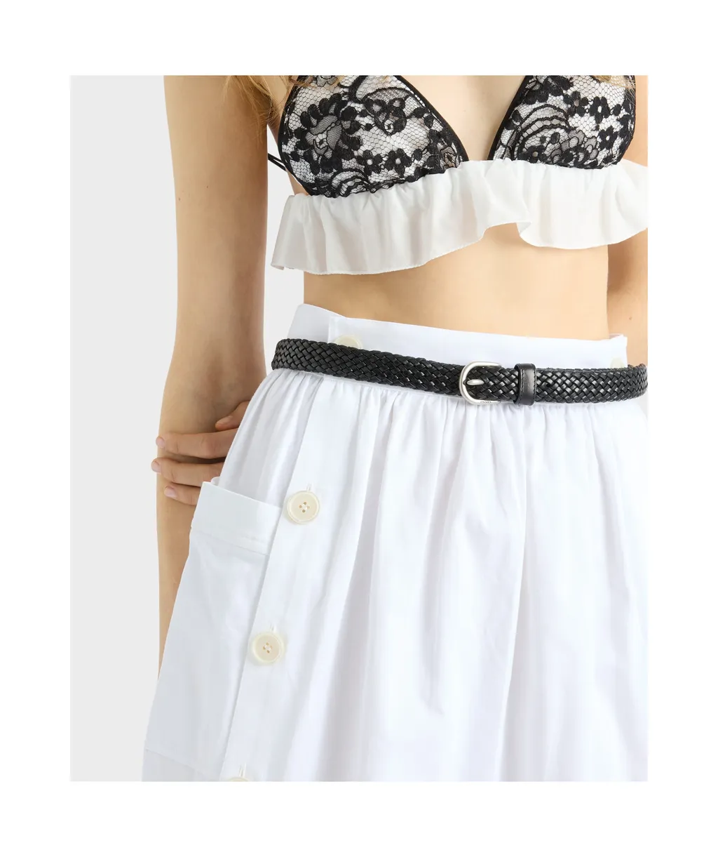 Soft Cotton Gabardine Skirt