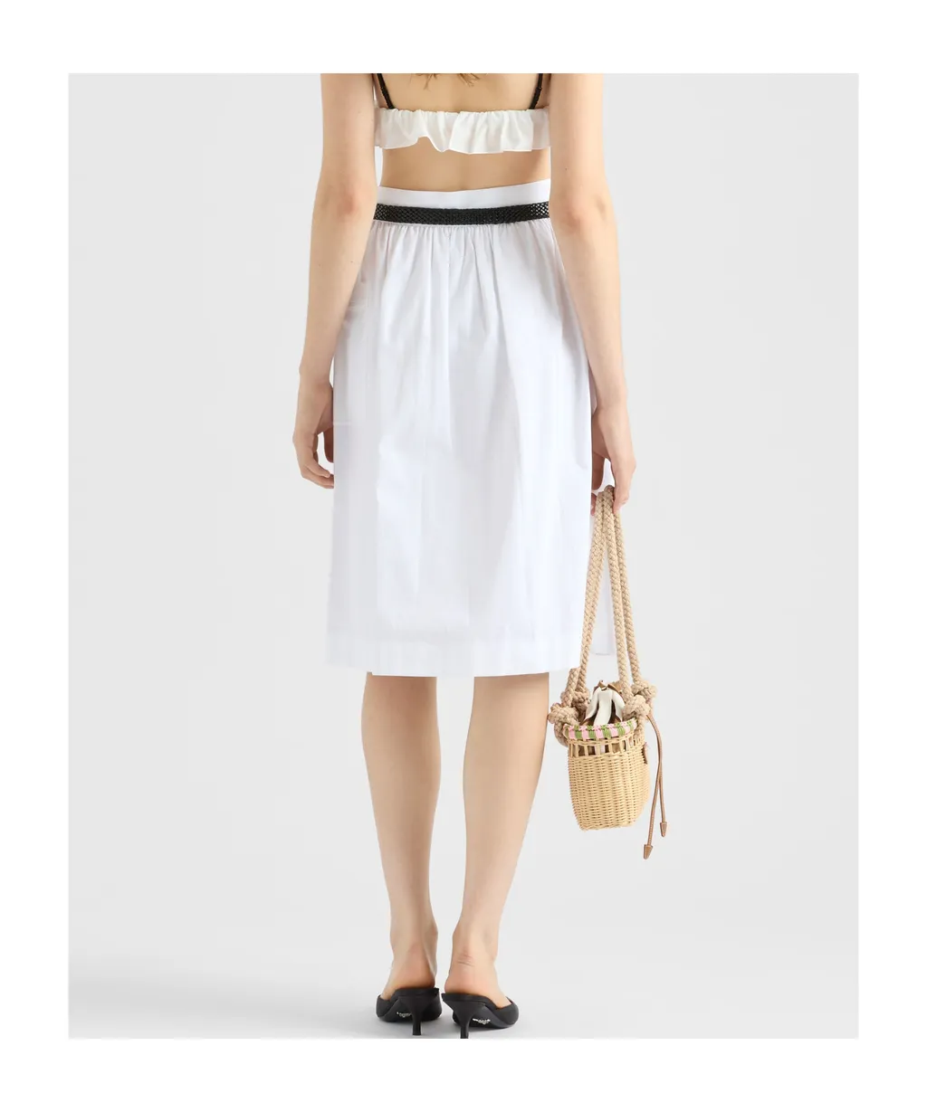 Soft Cotton Gabardine Skirt
