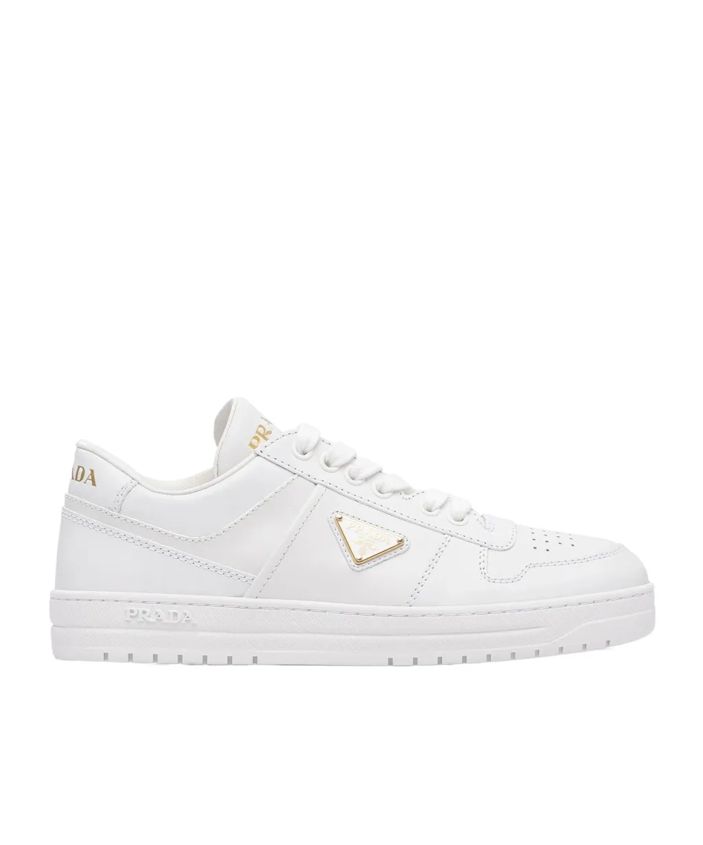 Leather Lace-Up Sneakers