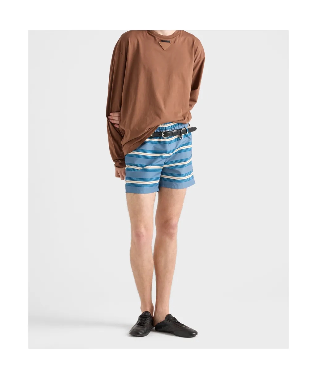 Striped Swim Trunks