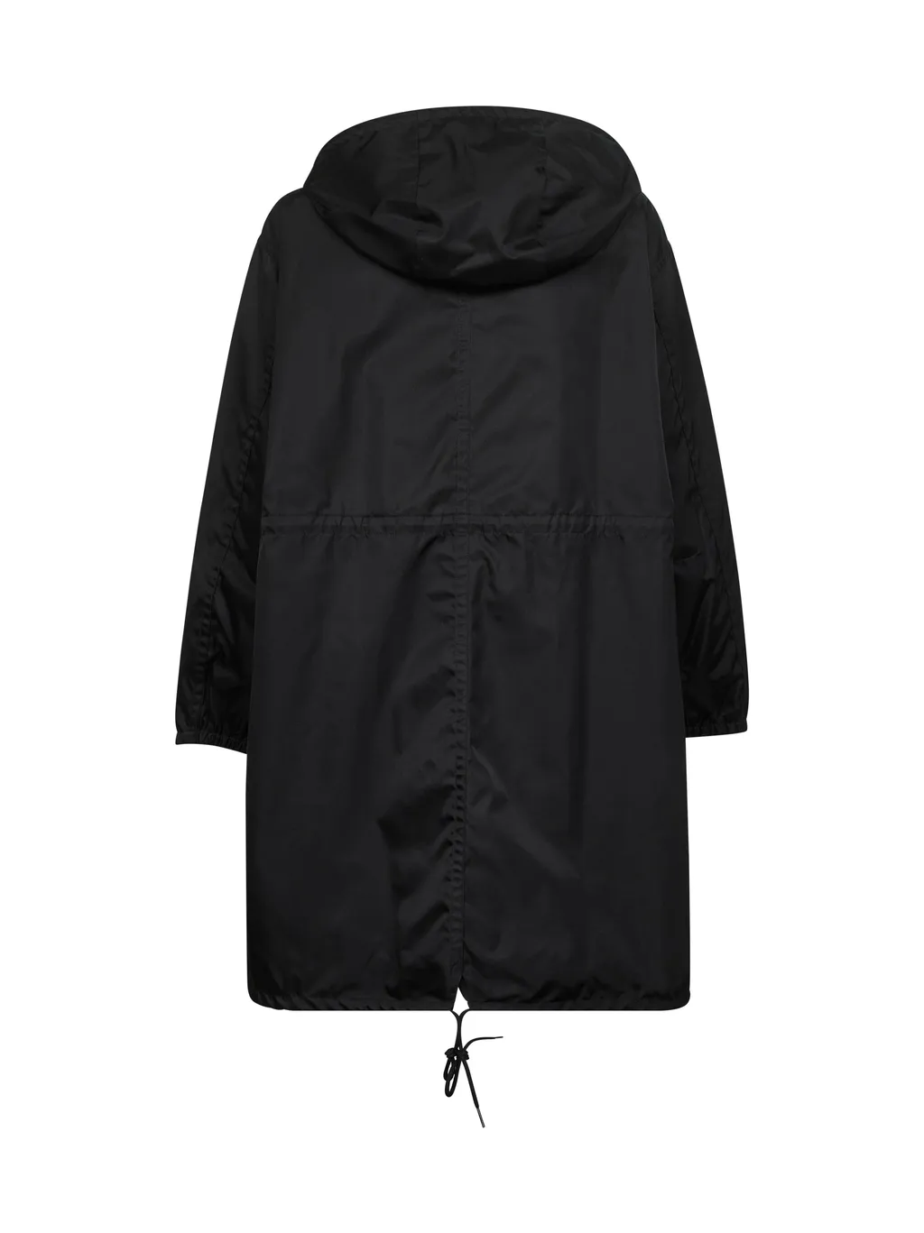 Triangle-Logo Hooded Coat
