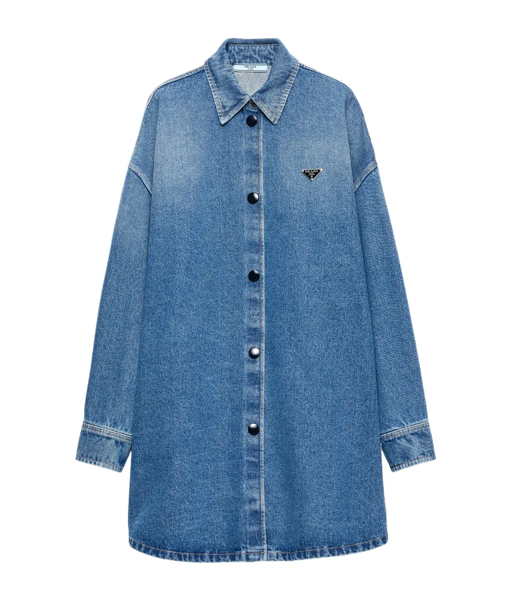 Denim Oversized Shirt Dress