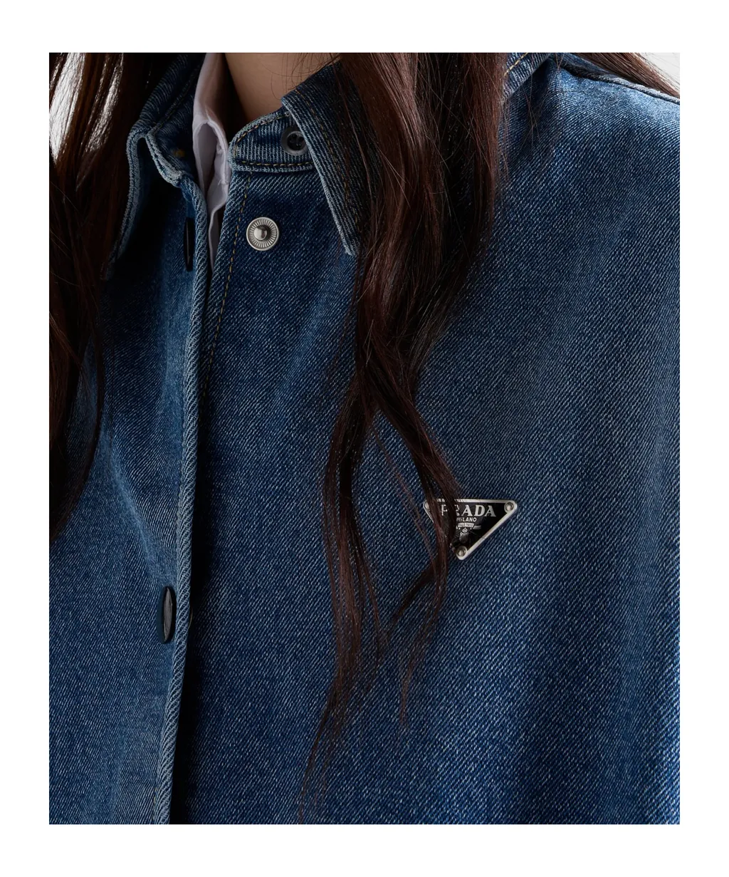 Denim Oversized Shirt Dress