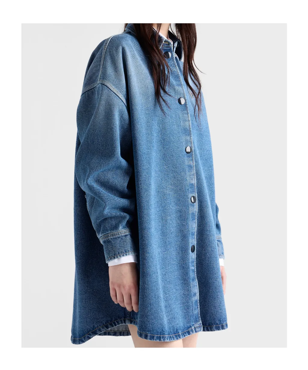 Denim Oversized Shirt Dress