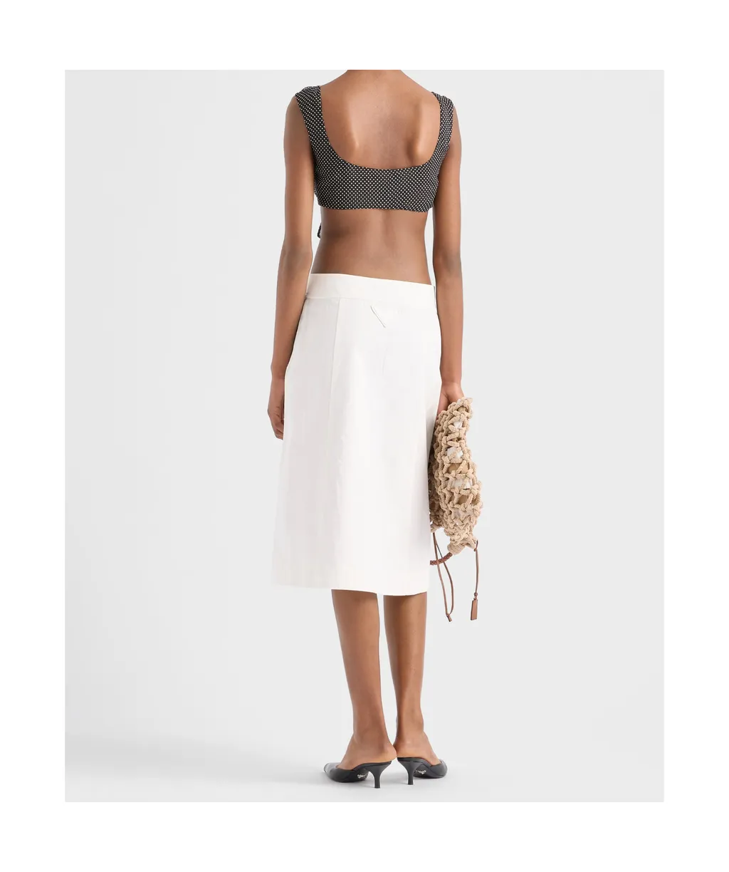 Button-Detailed Skirt