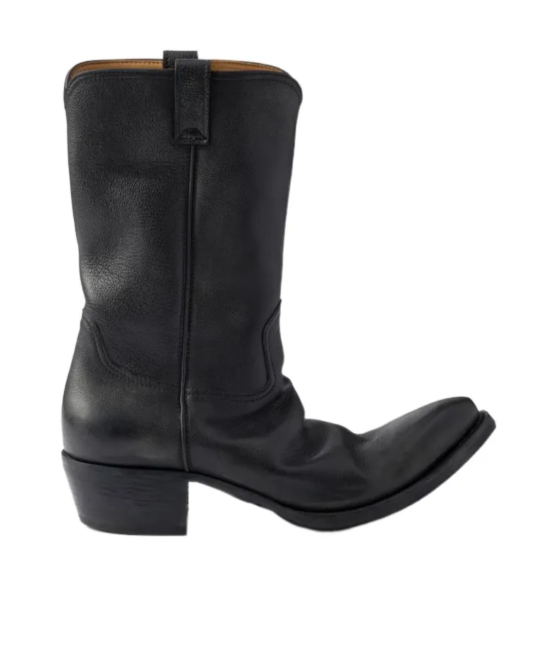 Pointed-Toe Western Boots