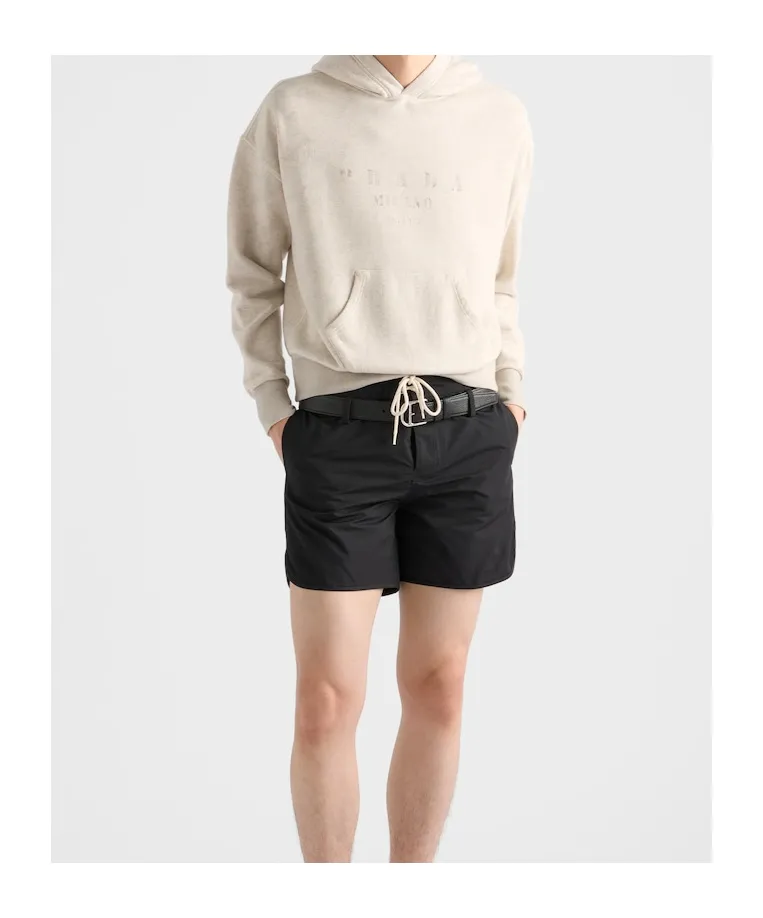 Logo Printed Long Sleeved Hoodie
