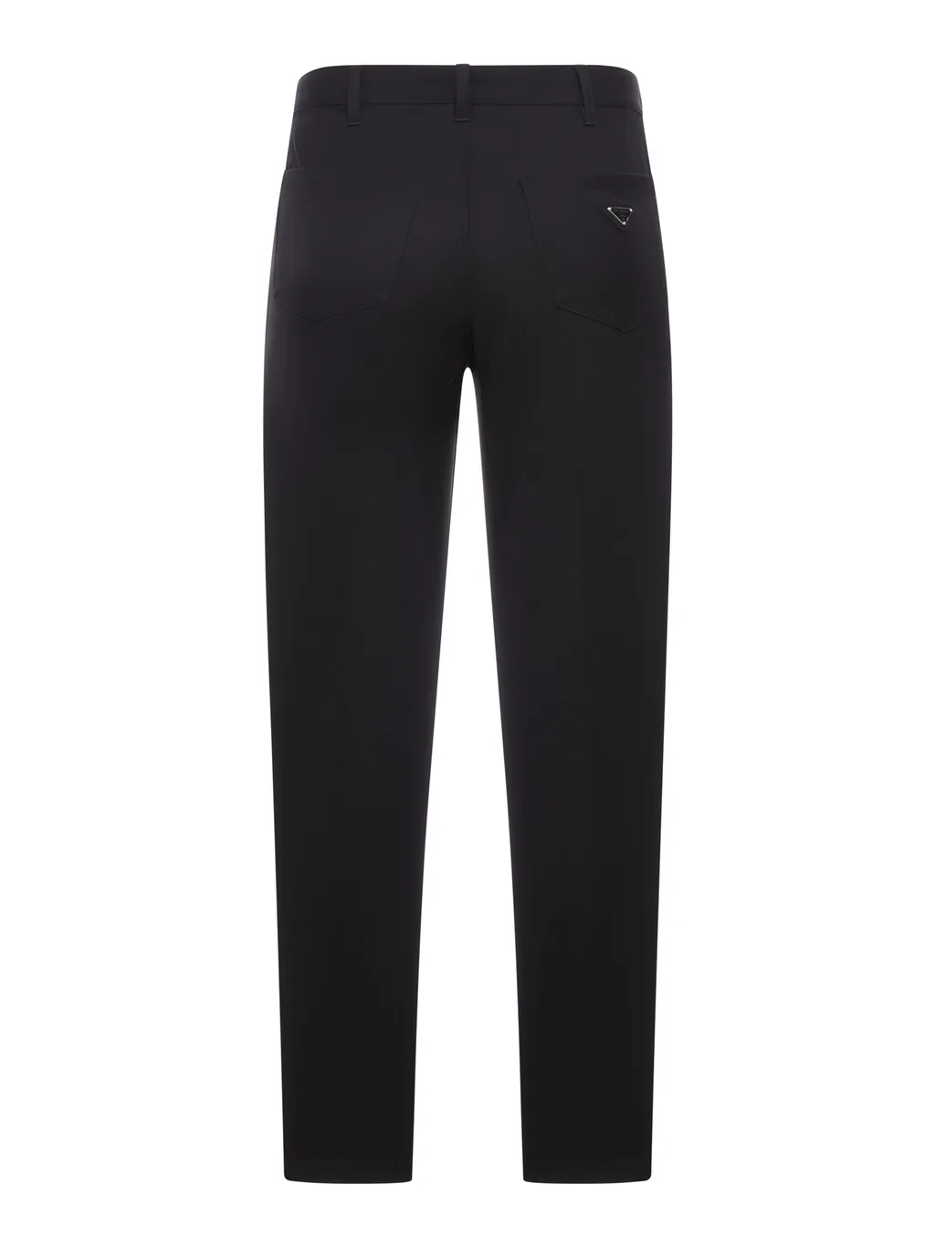 Triangle-Logo Pleated Trousers