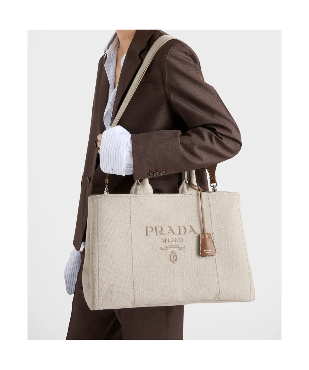 Logo-Embroidered Top Handle Bag