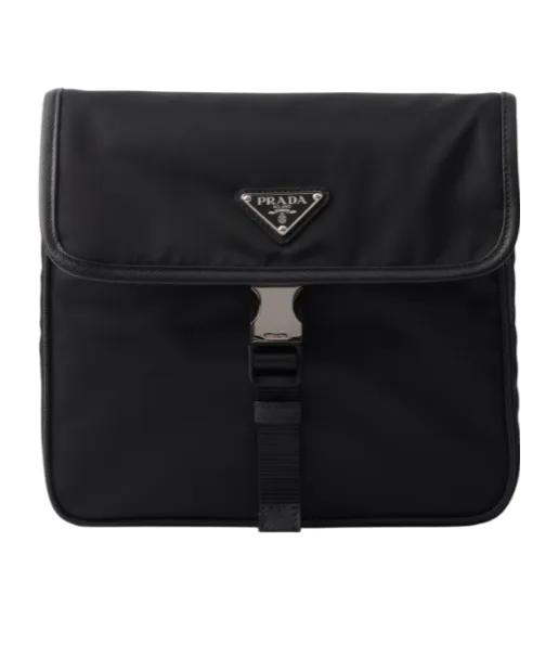 Re-Nylon And Saffiano Leather Shoulder Bag