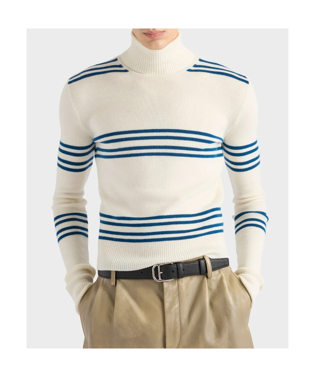 Turtleneck Ribbed-Knit Jumper