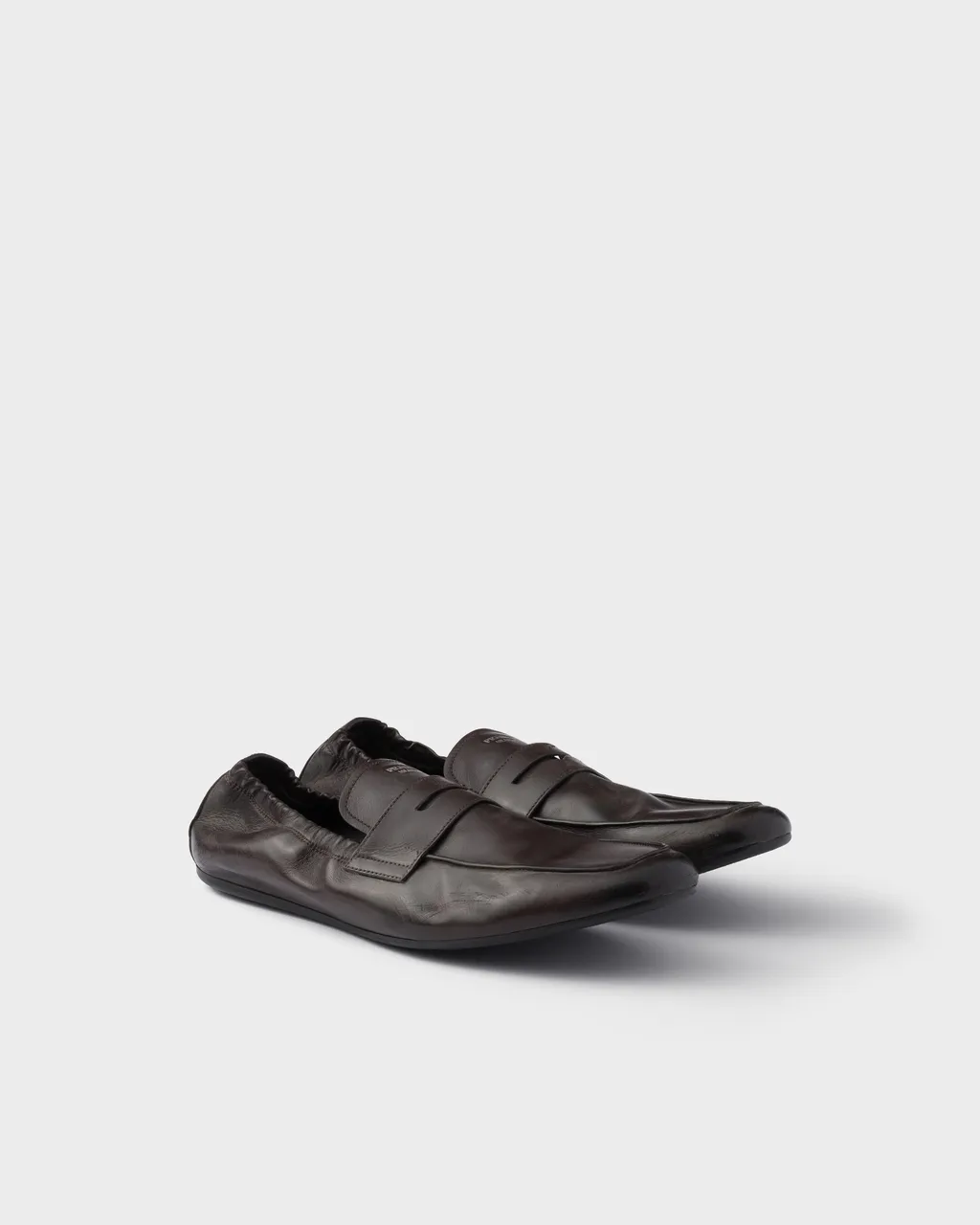Ruched Slip-On Loafers