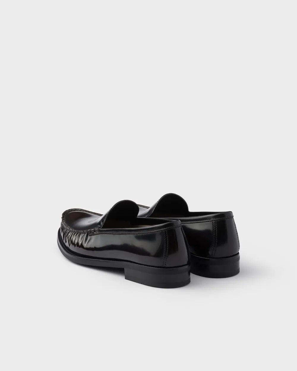 Brushed Leather Loafers