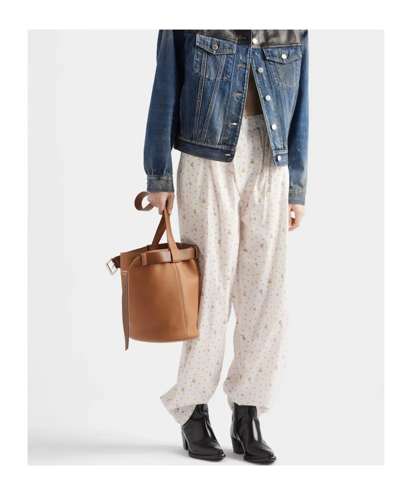 Floral Printed Batiste Pants