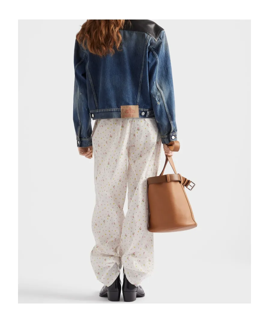 Floral Printed Batiste Pants