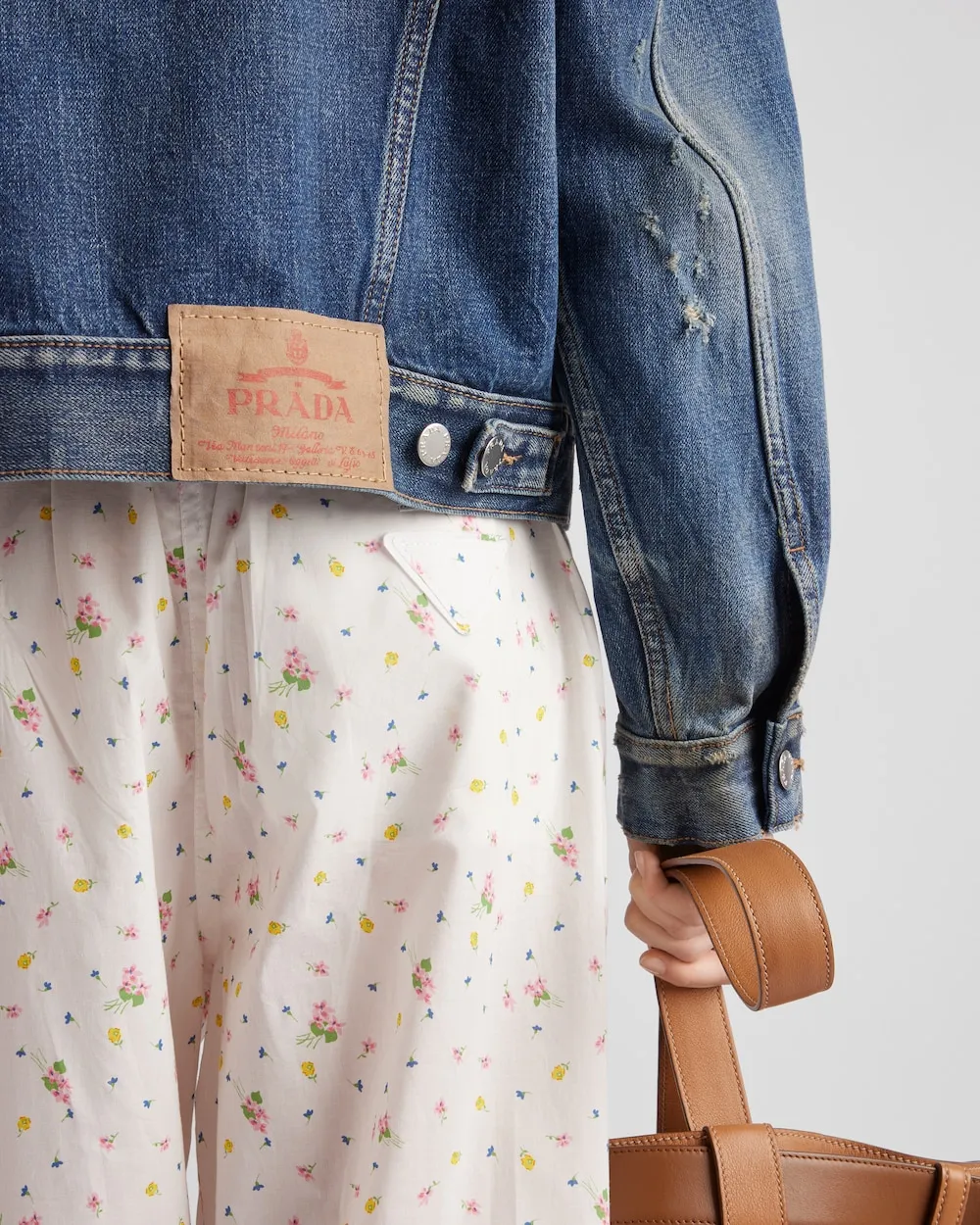 Floral Printed Batiste Pants