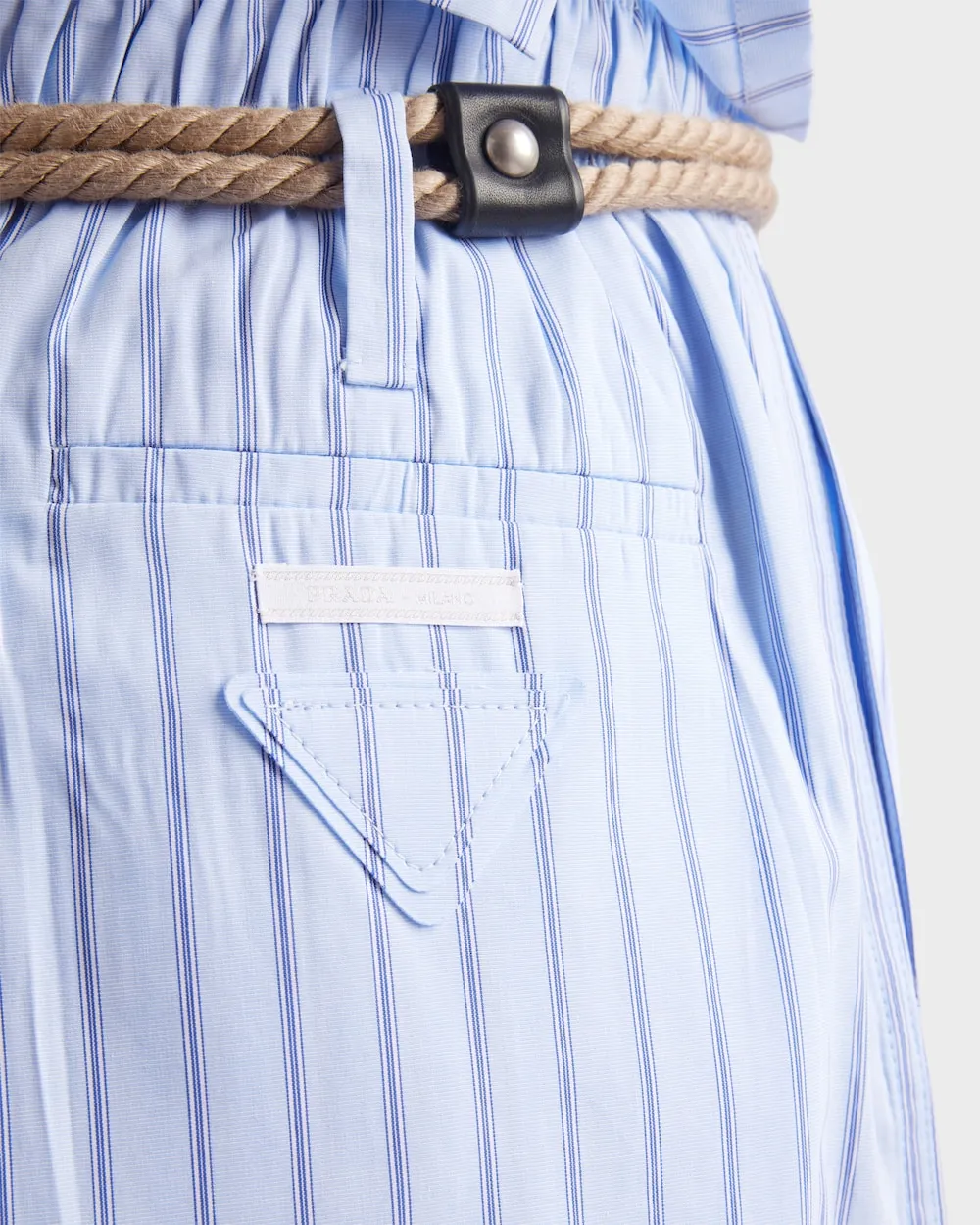 Elasticated Waistband Striped Shorts