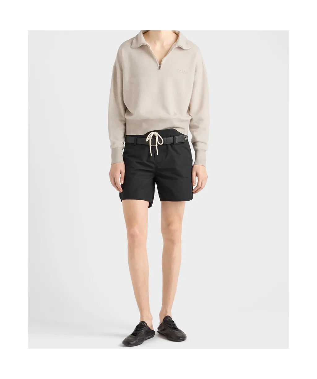 Logo Printed Straight Hem Polo Shirt