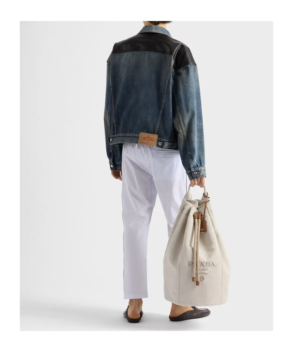 Denim And Leather Jacket