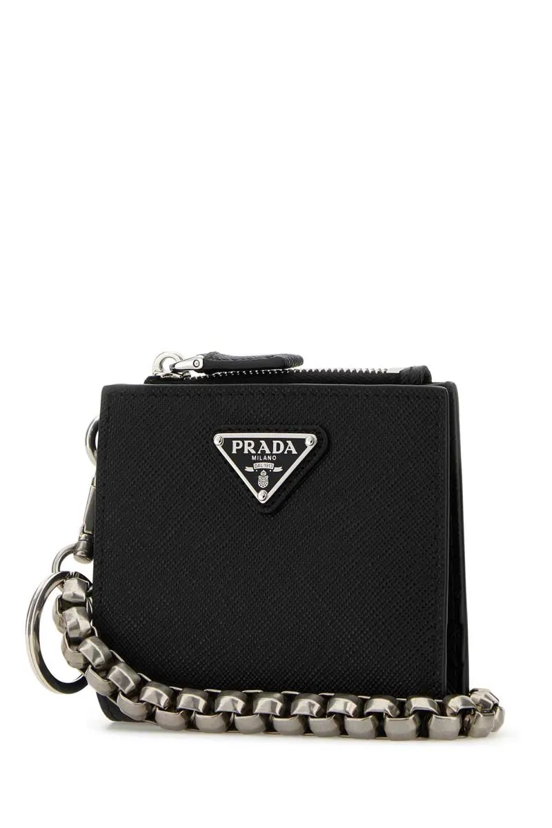 Triangle-Logo Zipped Wallet