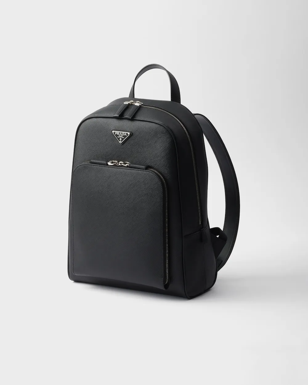 Triangle-Logo Zipped Backpack