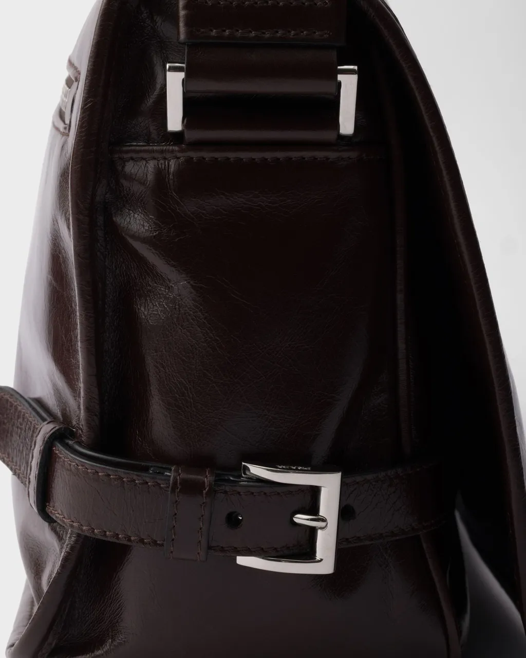 Triangle-Logo Crossbody Bag