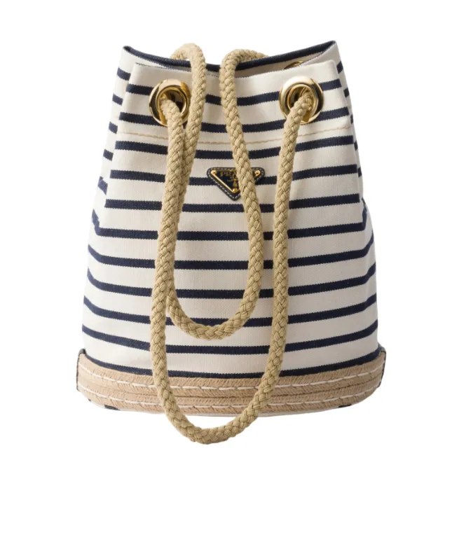 Mariner Small Striped Bucket Bag