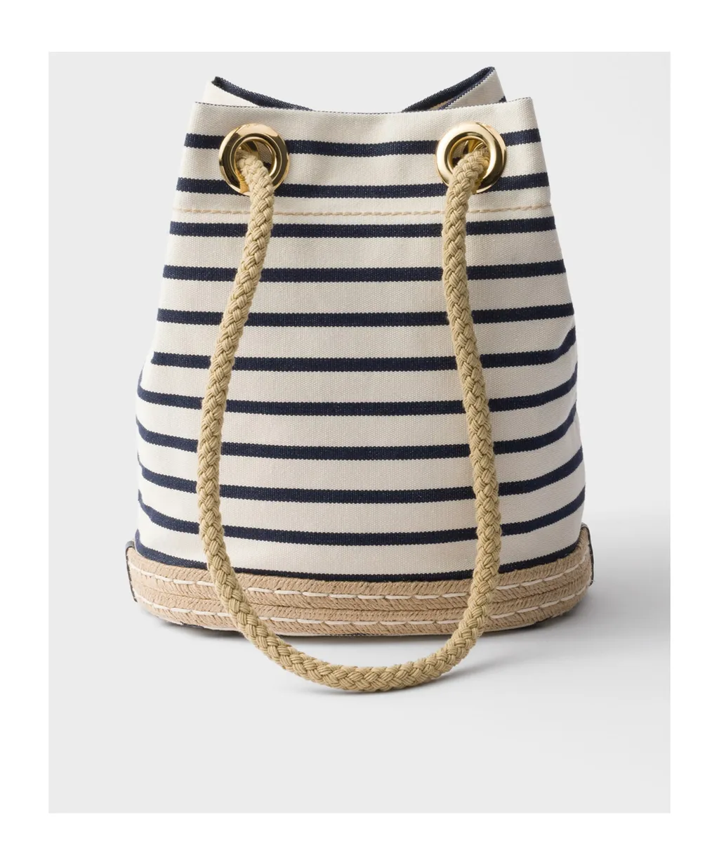 Mariner Small Striped Bucket Bag