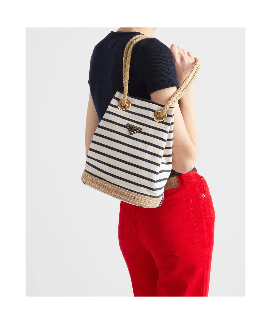 Mariner Small Striped Bucket Bag