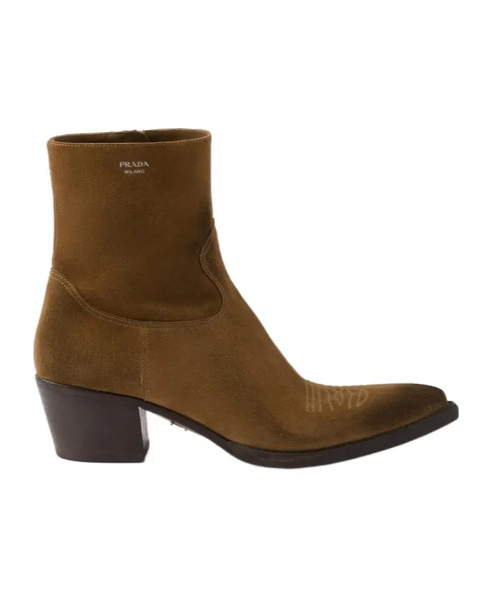 Logo-Printed Boots