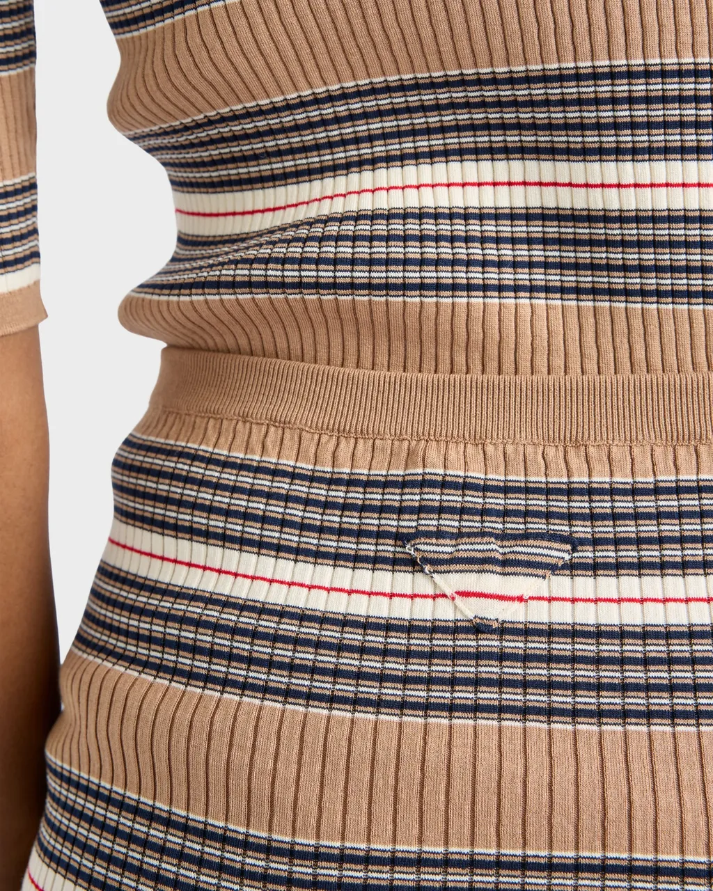 Striped Knitted Shorts