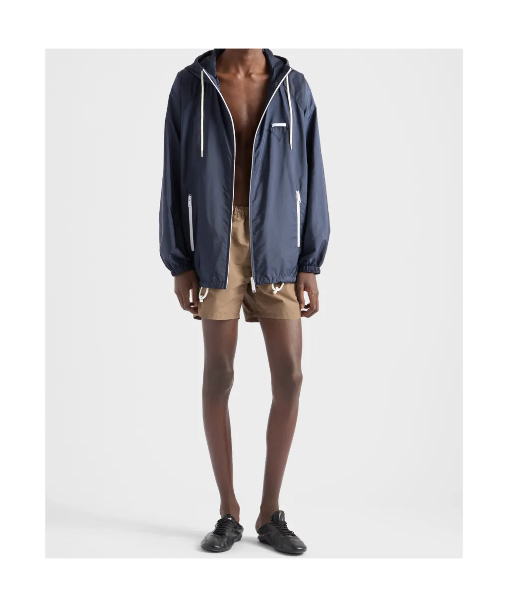 Re-Nylon Zip-Up Hooded Jacket