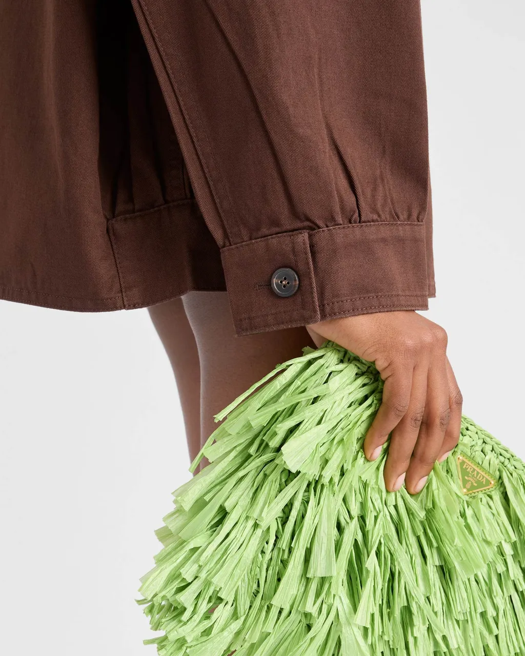 Long-Sleeved Button-Up Jacket