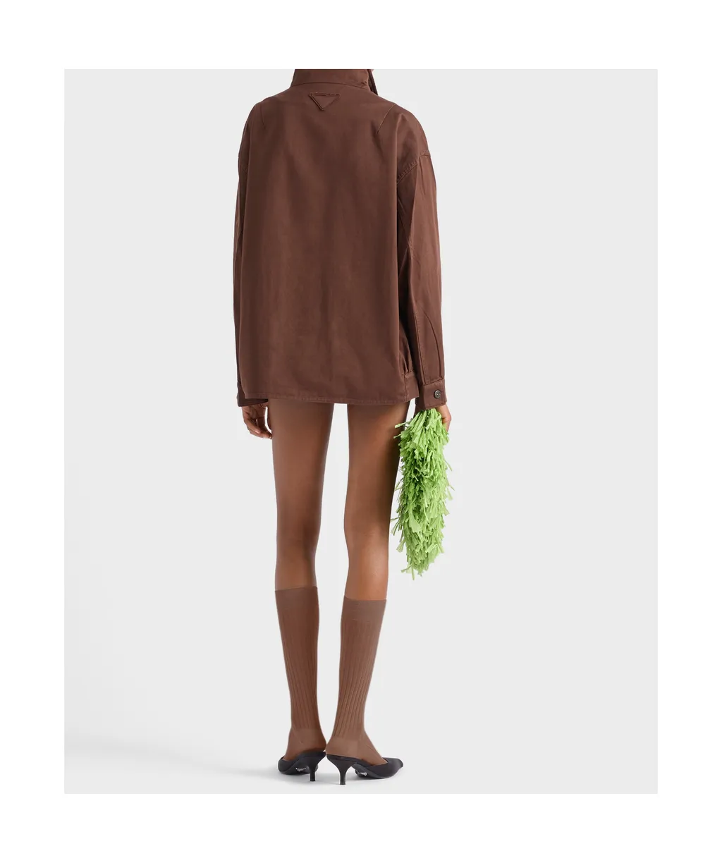 Long-Sleeved Button-Up Jacket