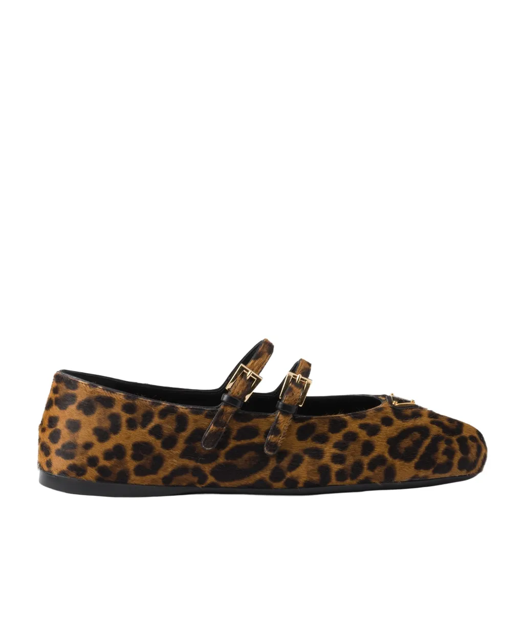 Leopard-Printed Ballerina Flats