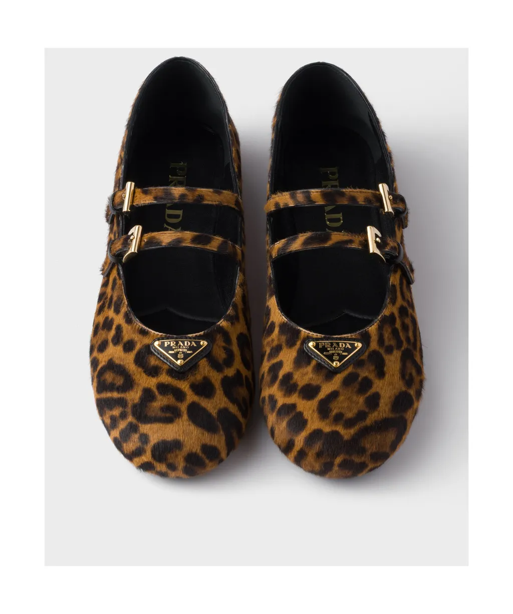 Leopard-Printed Ballerina Flats