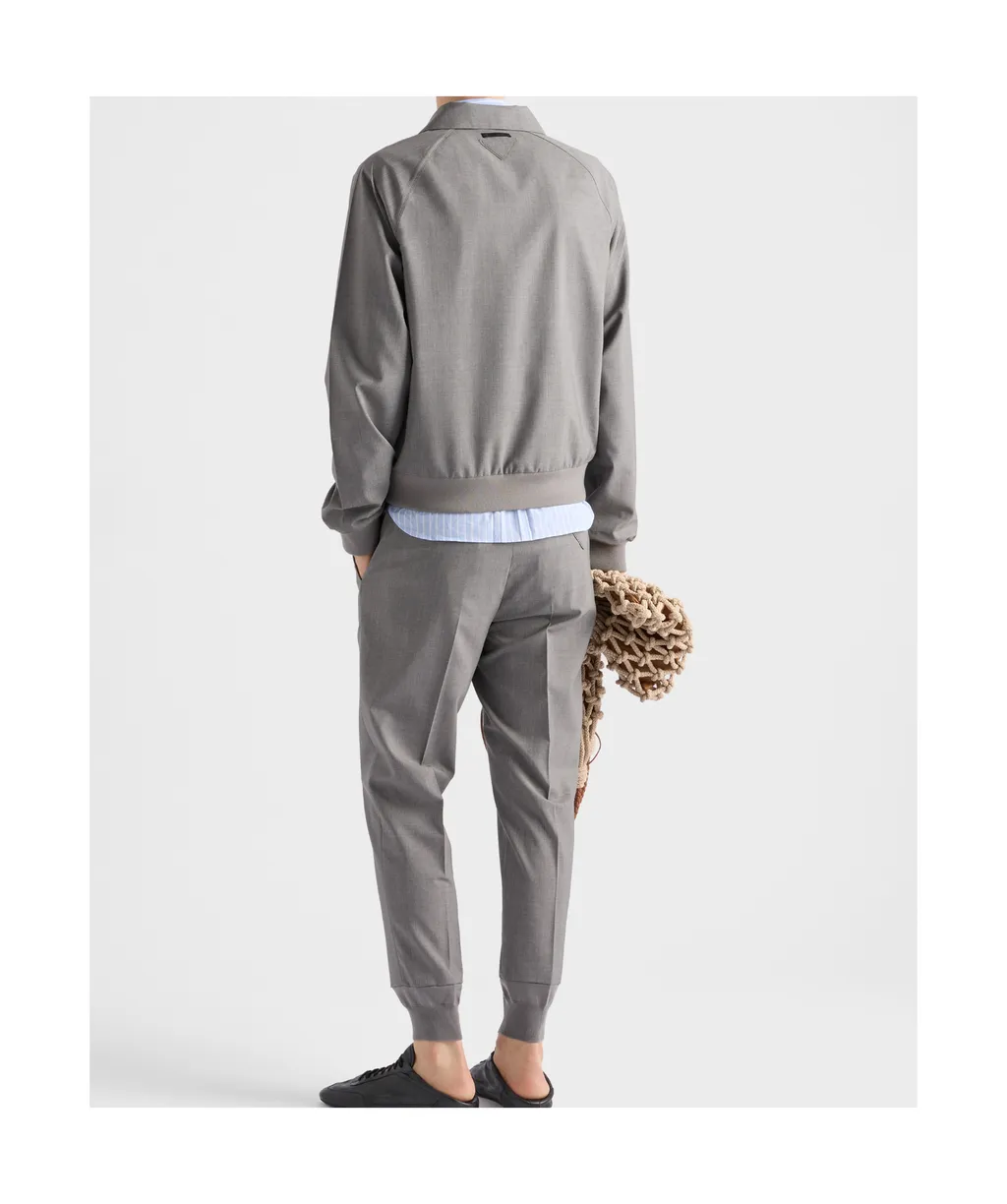High-Neck Zipped Jacket
