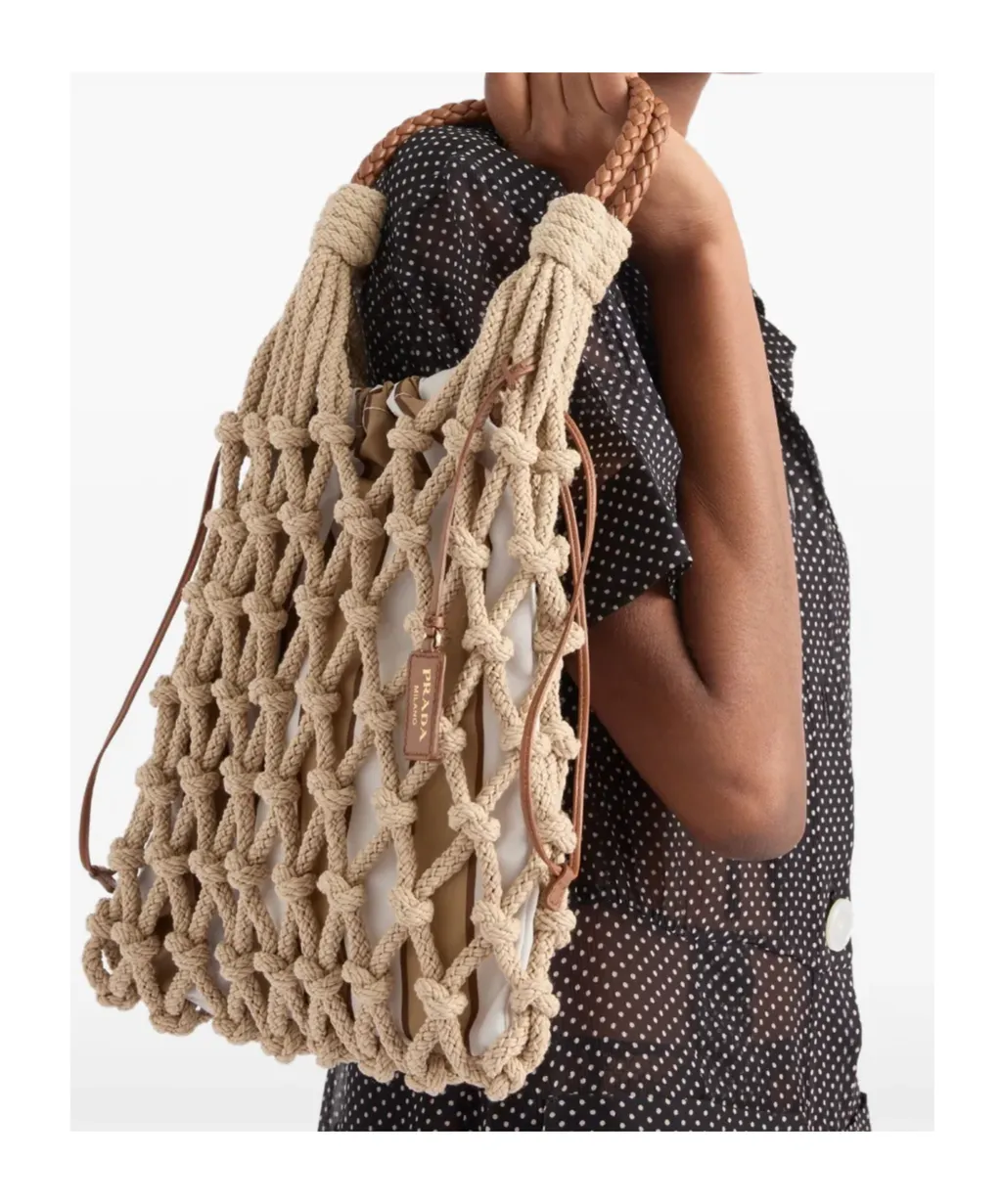 Logo Net Tote Bag