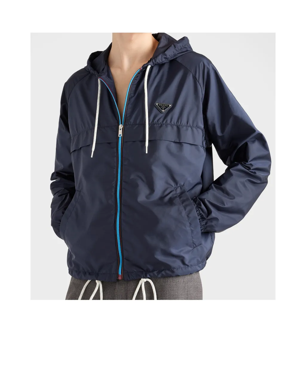 Re-Nylon Zip-Up Hooded Jacket