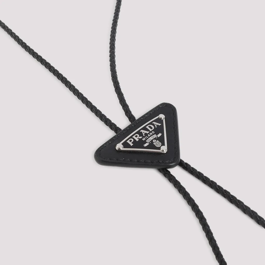 Triangle Leather Tie