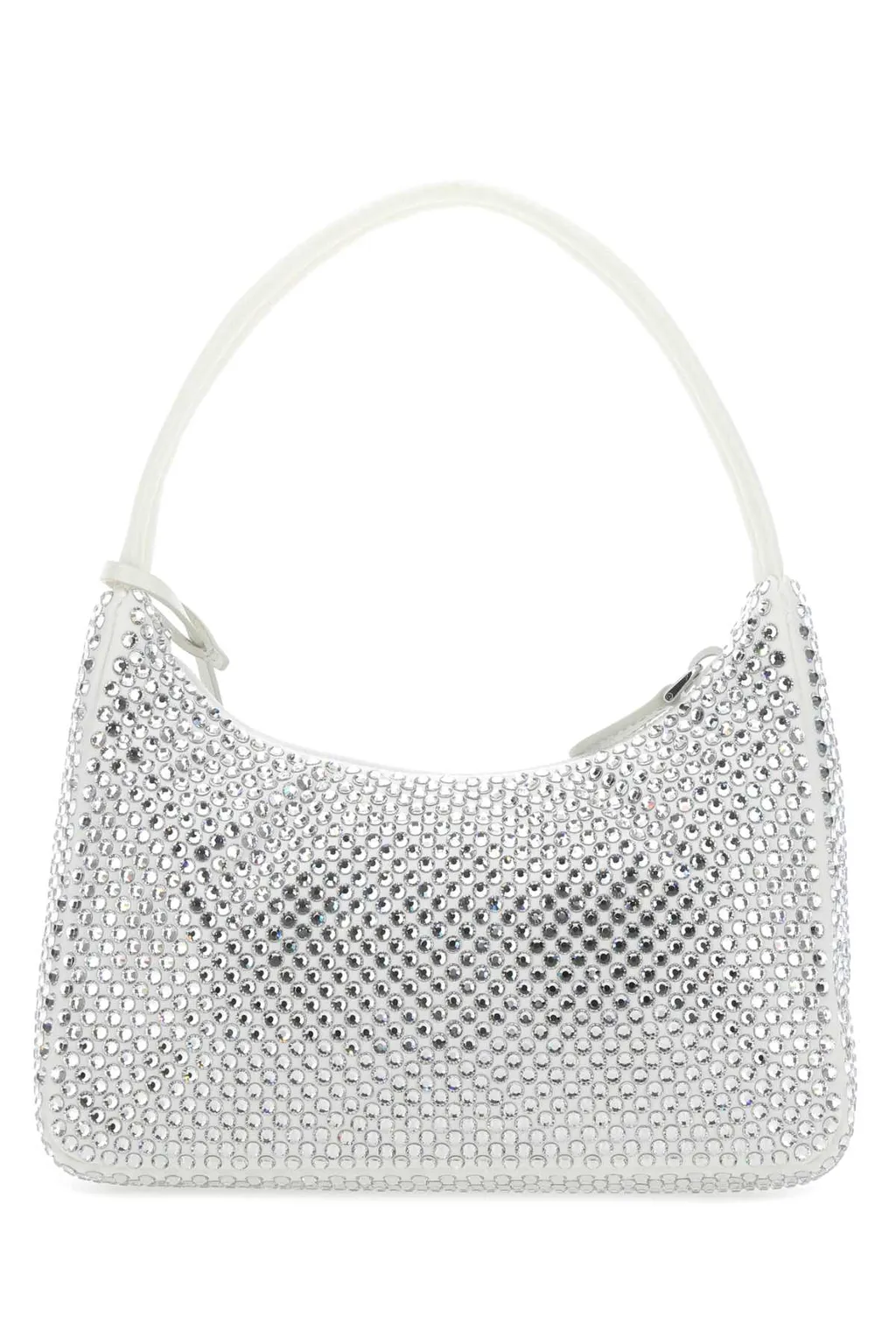 Satin Mini-Bag With Artificial Crystals