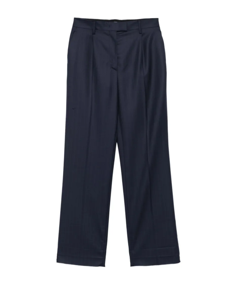 Pleated Belted Trousers