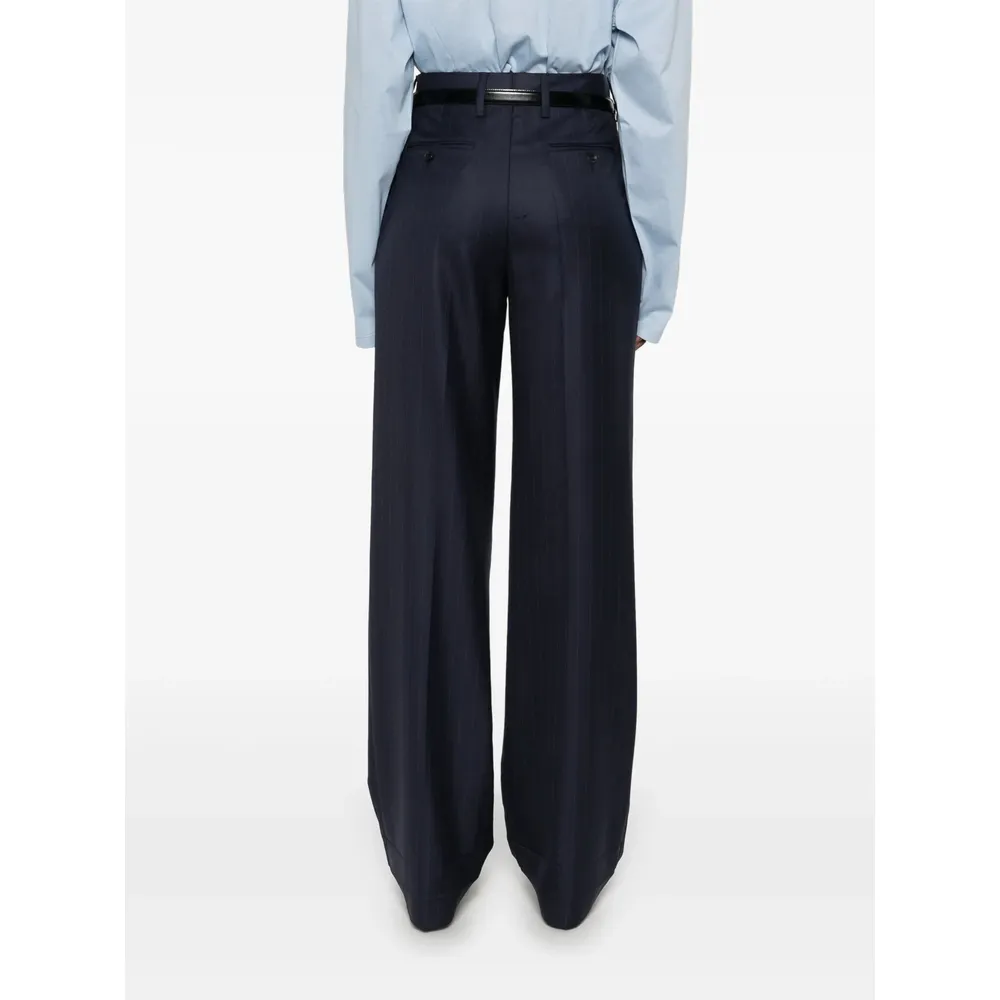 Pleated Belted Trousers
