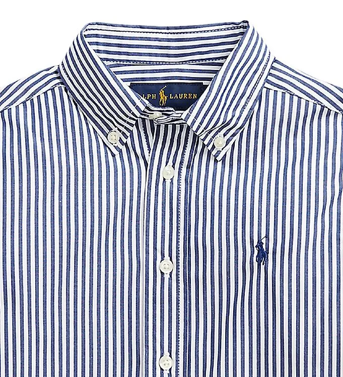 Logo Embroidered Striped Shirt