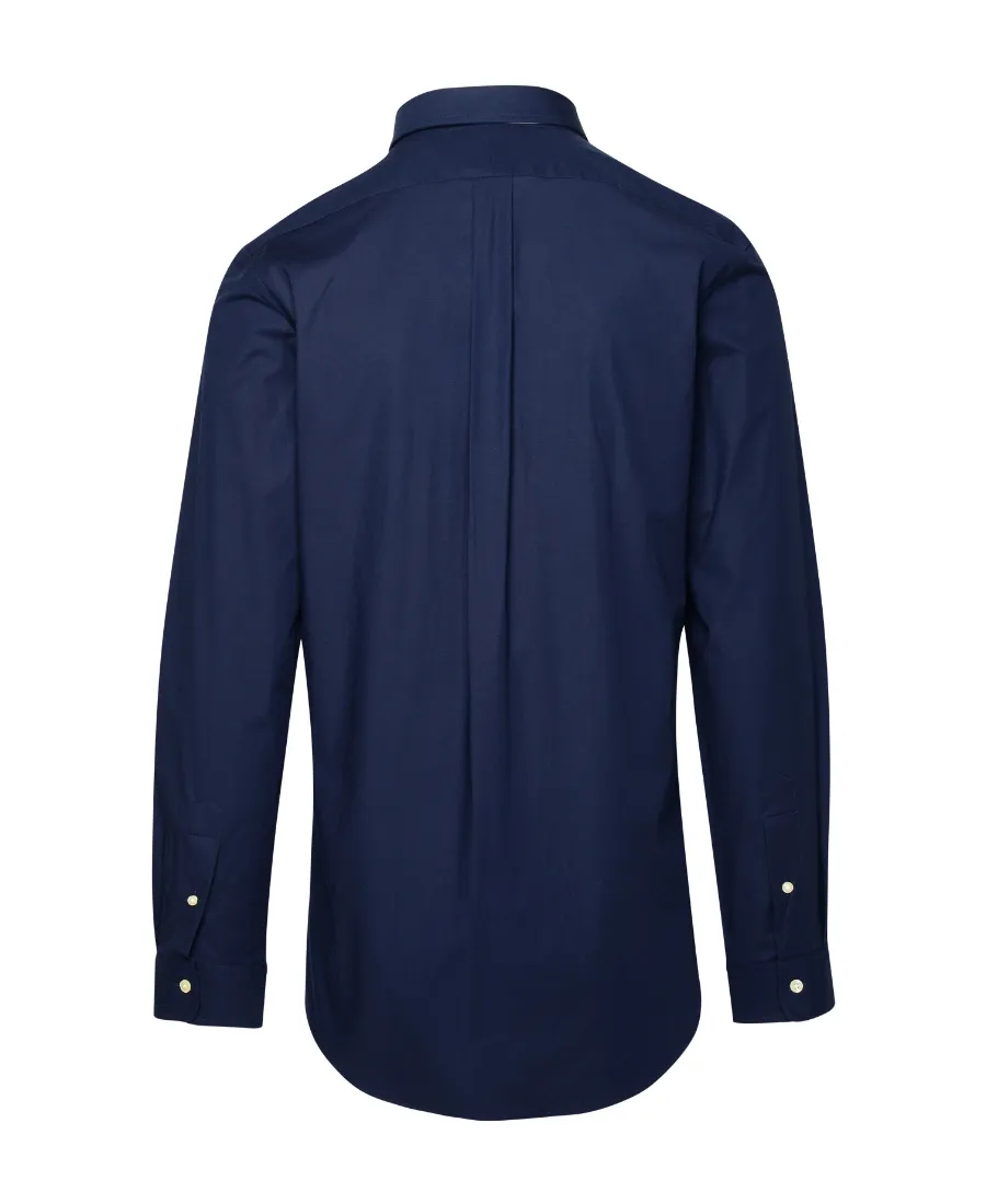 Logo Embroidered Long-Sleeved Shirt