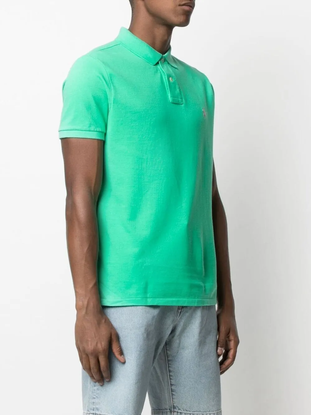 Logo Embroidered Short-Sleeved Polo Shirt